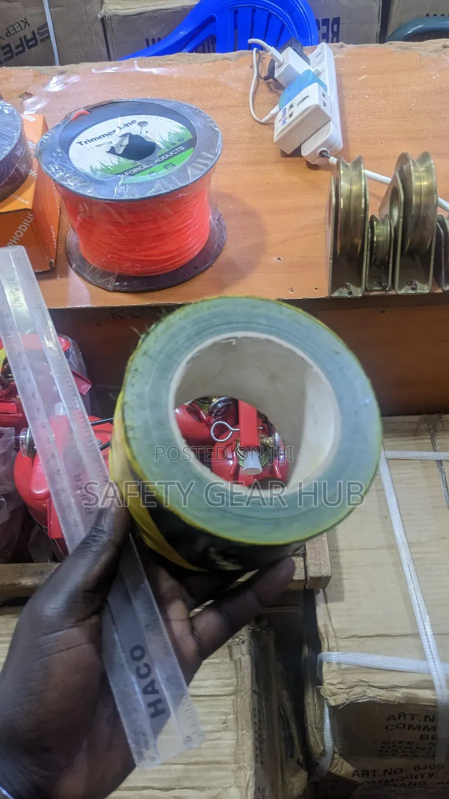 Yellow Black Caution Tape 300m