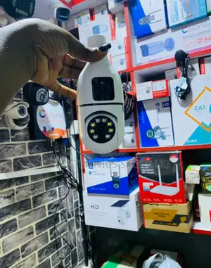 Double Lens Bulb Camera
