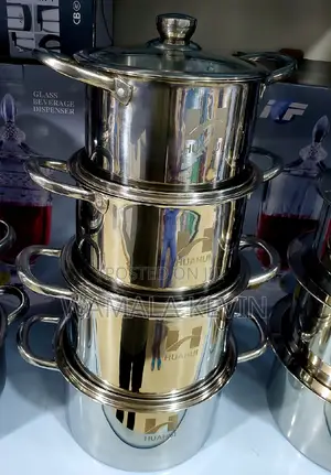 Stainless Saucepans With Glass Cover