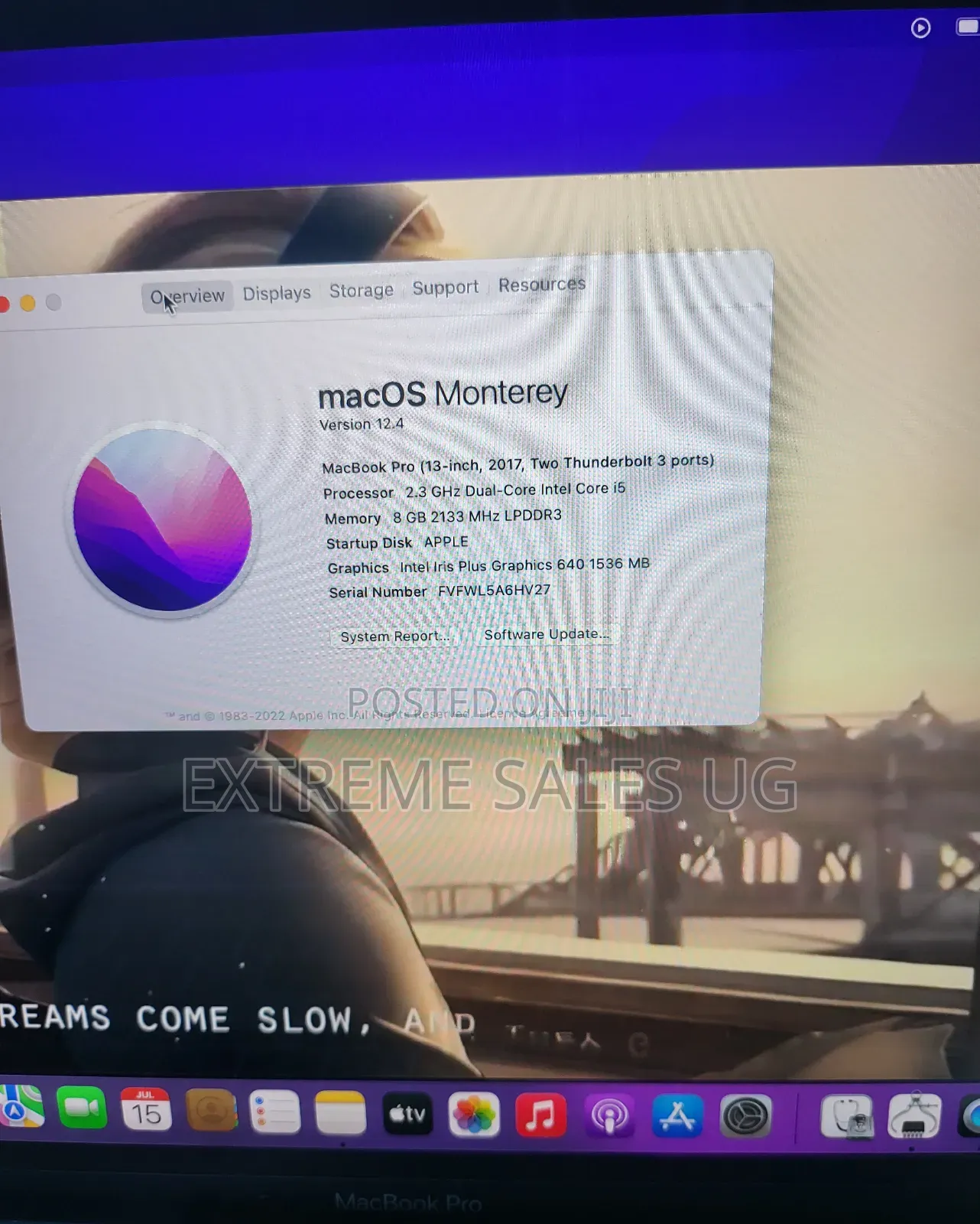 Laptop Apple MacBook Pro 2017 8GB Intel Core I5 SSD 256GB