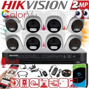 8 Channel Color Vu CCTV Camera Full Kit at Kampala Store
