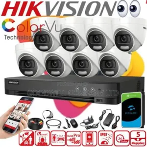 8 Channel High Resolution CCTV Camera Full Kit