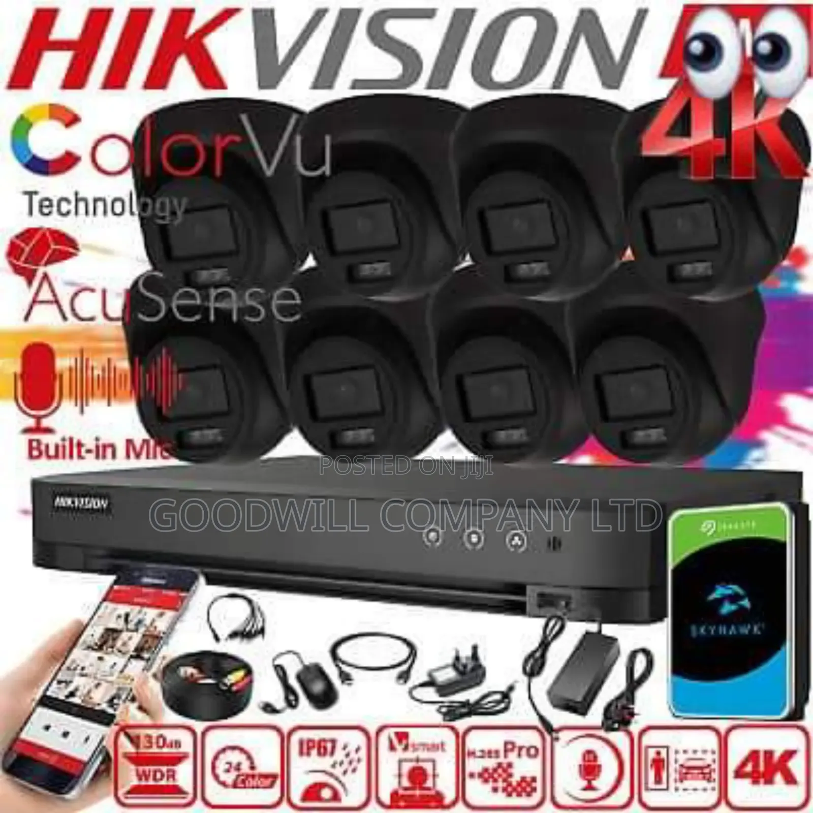 8 Channel High Resolution CCTV Camera at HIK VISION Kla