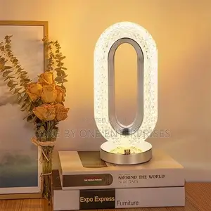 Crystal LED Table Lamp Color-Changing Touch Control