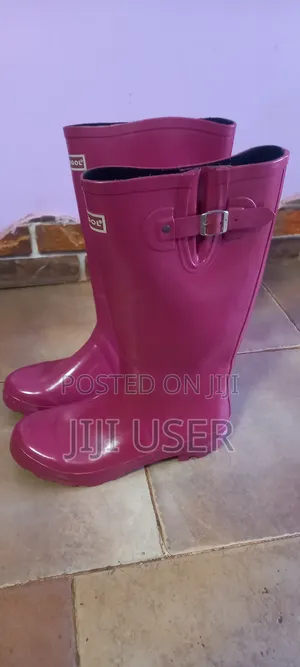 Dark Pink Gum Boots