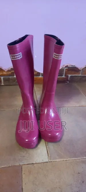 Dark Pink Gum Boots