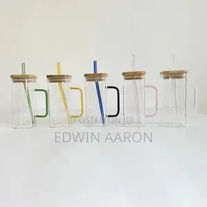 Juice/Milk Jars 400mls With Bamboo Lid
