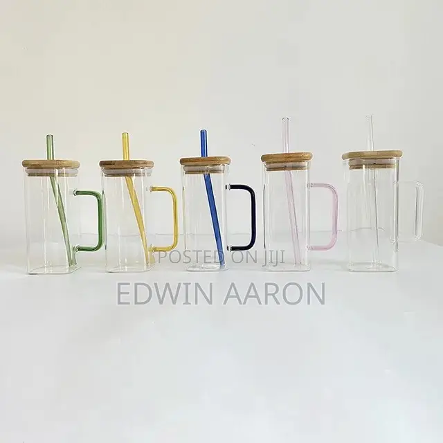 Juice/Milk Jars 400mls With Bamboo Lid