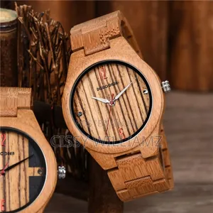 Complet Lemn Zebra Wood Watch/Quartz Wooden Watch