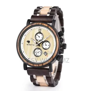 Ebony Luxury Wood Watch/Multifunction Wooden Watch