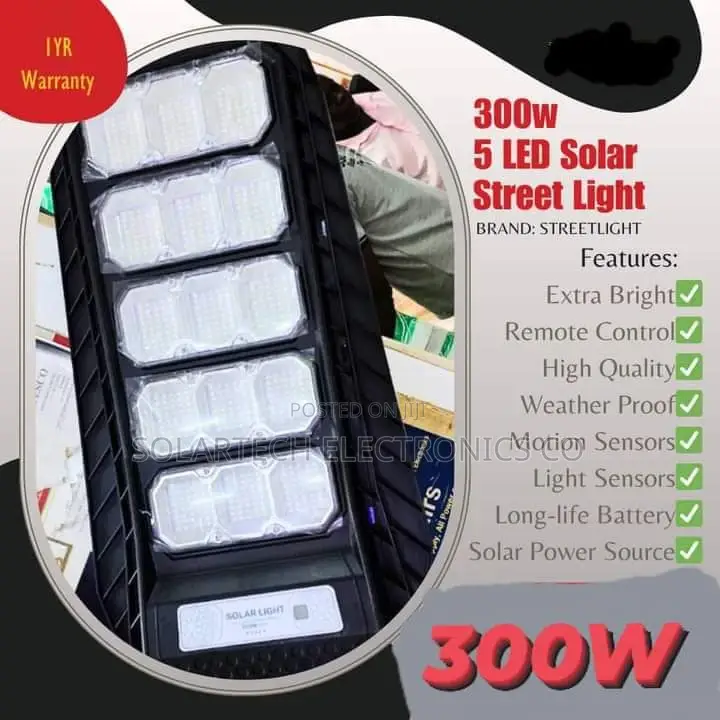 300W 5 LED Solar Street Light A