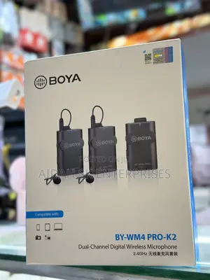 Boya by-Wm4 PRO- Dual-Channel Digital Wireless Microphone