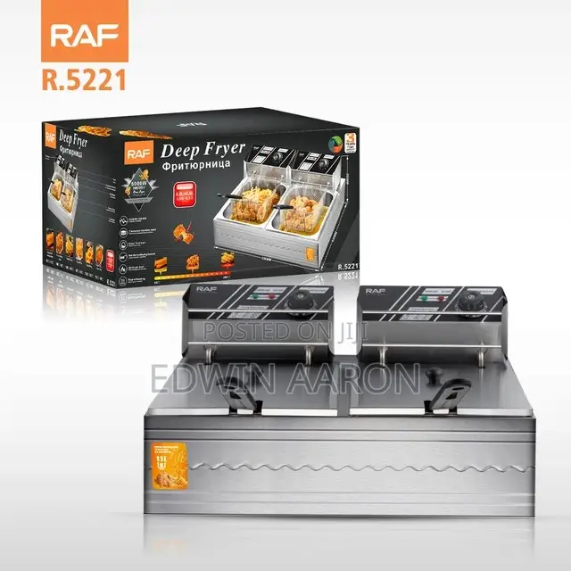 Raf Electric Deep Fryer (5.5l + 5.5l)