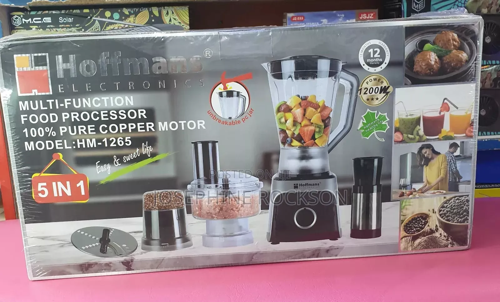Hoffmans 5 in 1 Multifuctional Food Processor