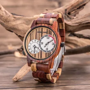 Zebra Wooden Guarda Dual Zone Design Time Wooden Watch