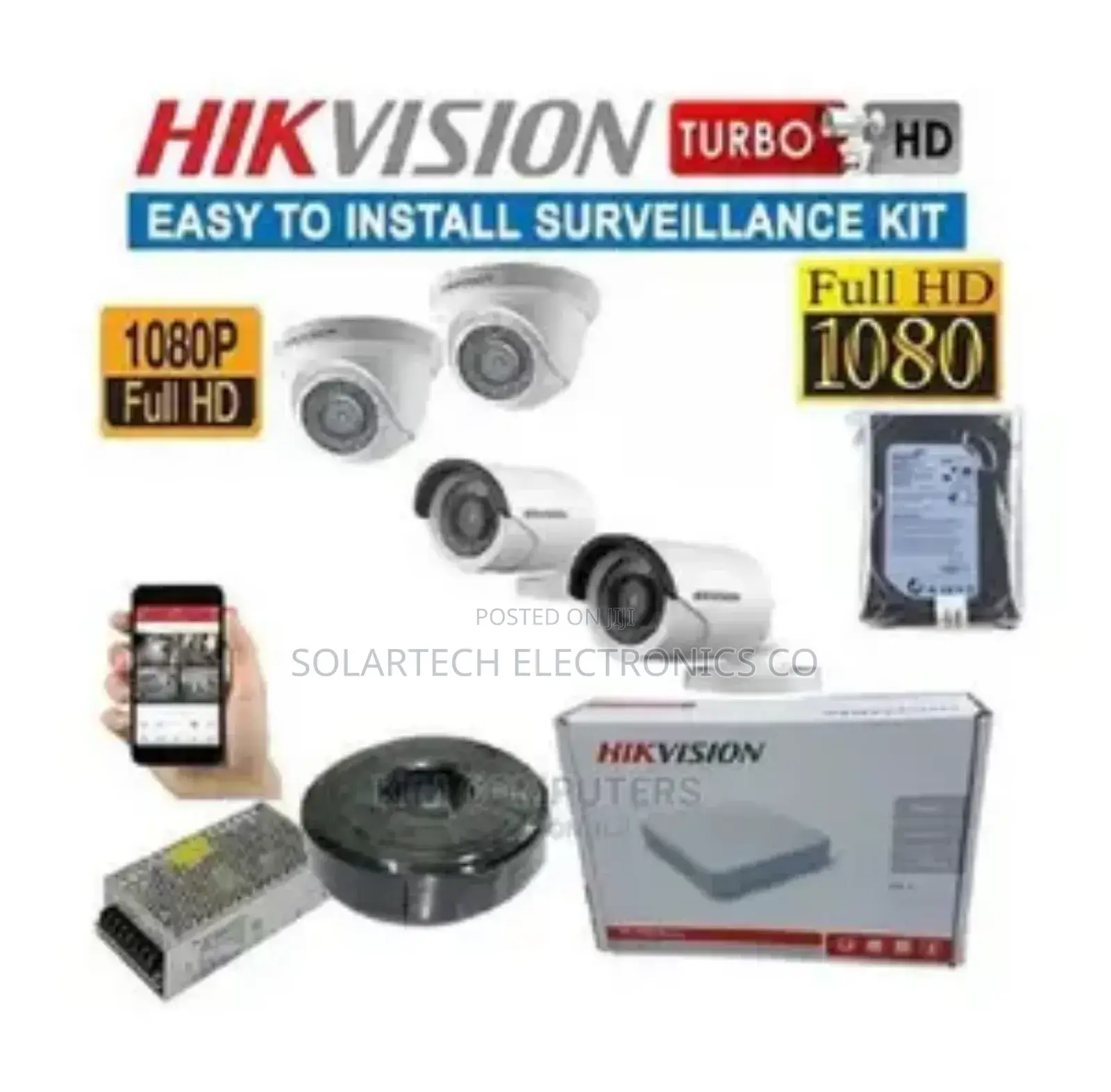4 Channel Camera System Full Kit Eth
