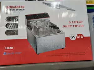 Global Star Stainless Steel 6l Deep Fryer/Single Deep Fryer
