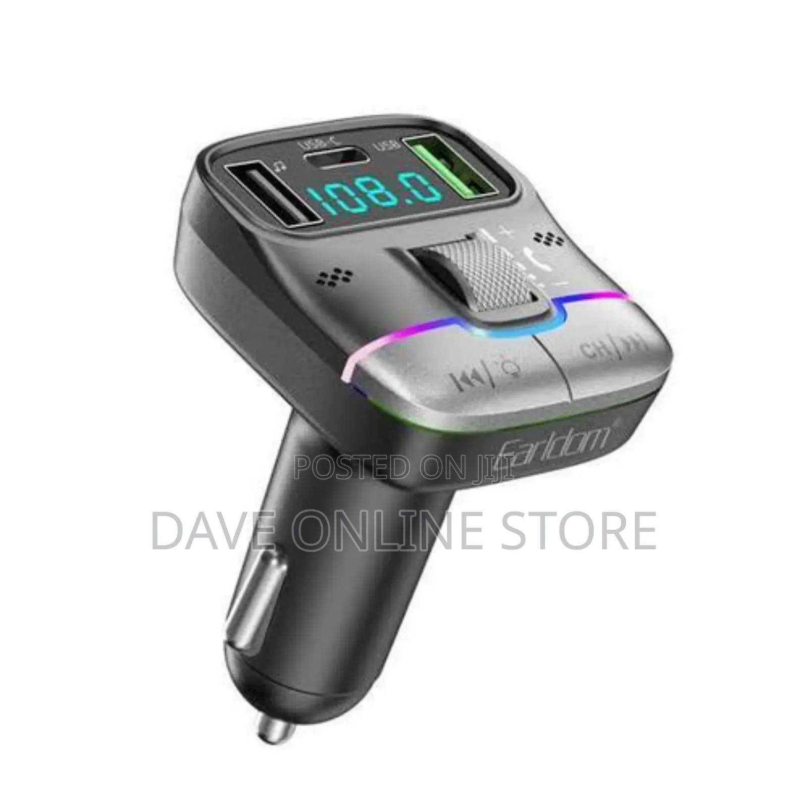 Earldom M100 Black Multifunction Bluetooth Transmitter