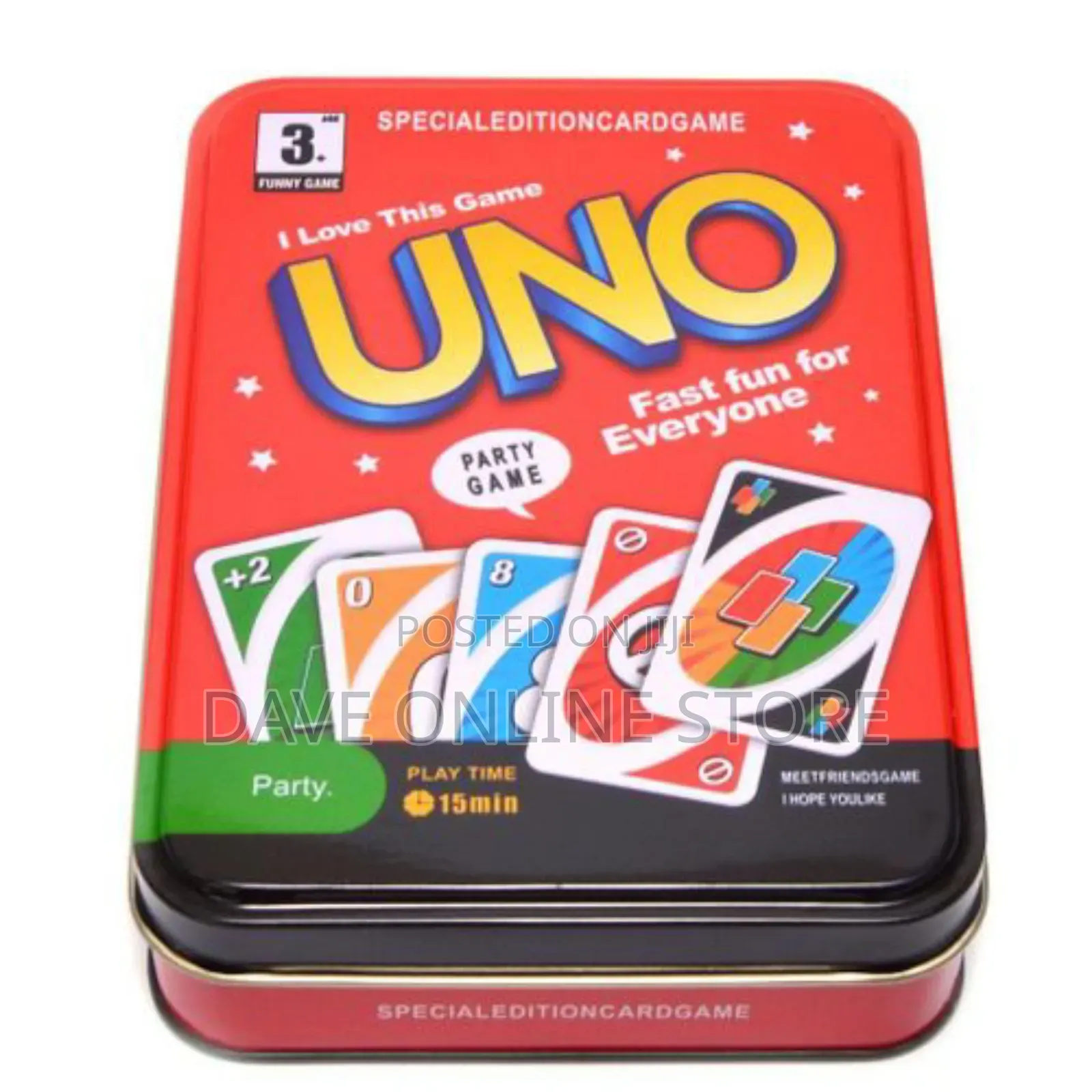 Deluxe Tin Box Version UNO Card Game