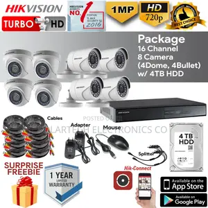 CCTV Camera 8 Channel Kit Beautiful Picture