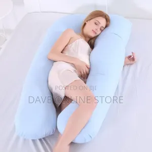 Pregnancy Body Pillow Cover U Shape Baby Maternity Blue