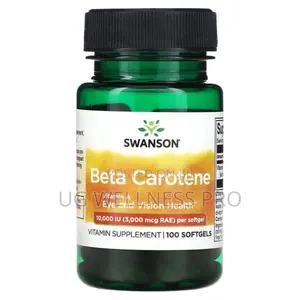 Swanson, Beta Carotene, 10,000 IU (3,000 MCG RAE), 100 Softg