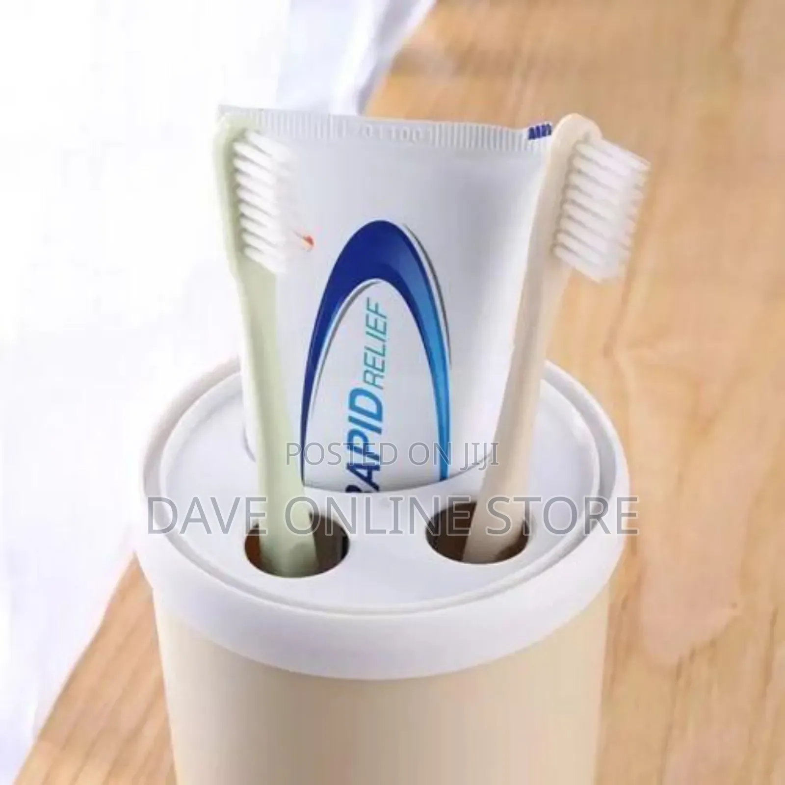 Portable Toothpaste Toothbrush Holder Bathroom Organizer