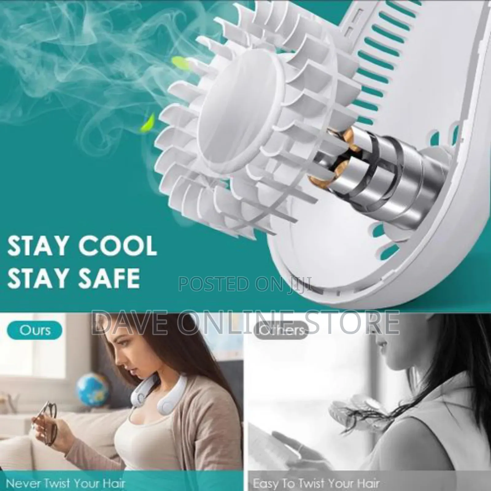 Leaf Less Neck Hanging Small Fan