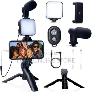 Vlogging Kit With Tripod Mini Microphone Starter Vlog Kit