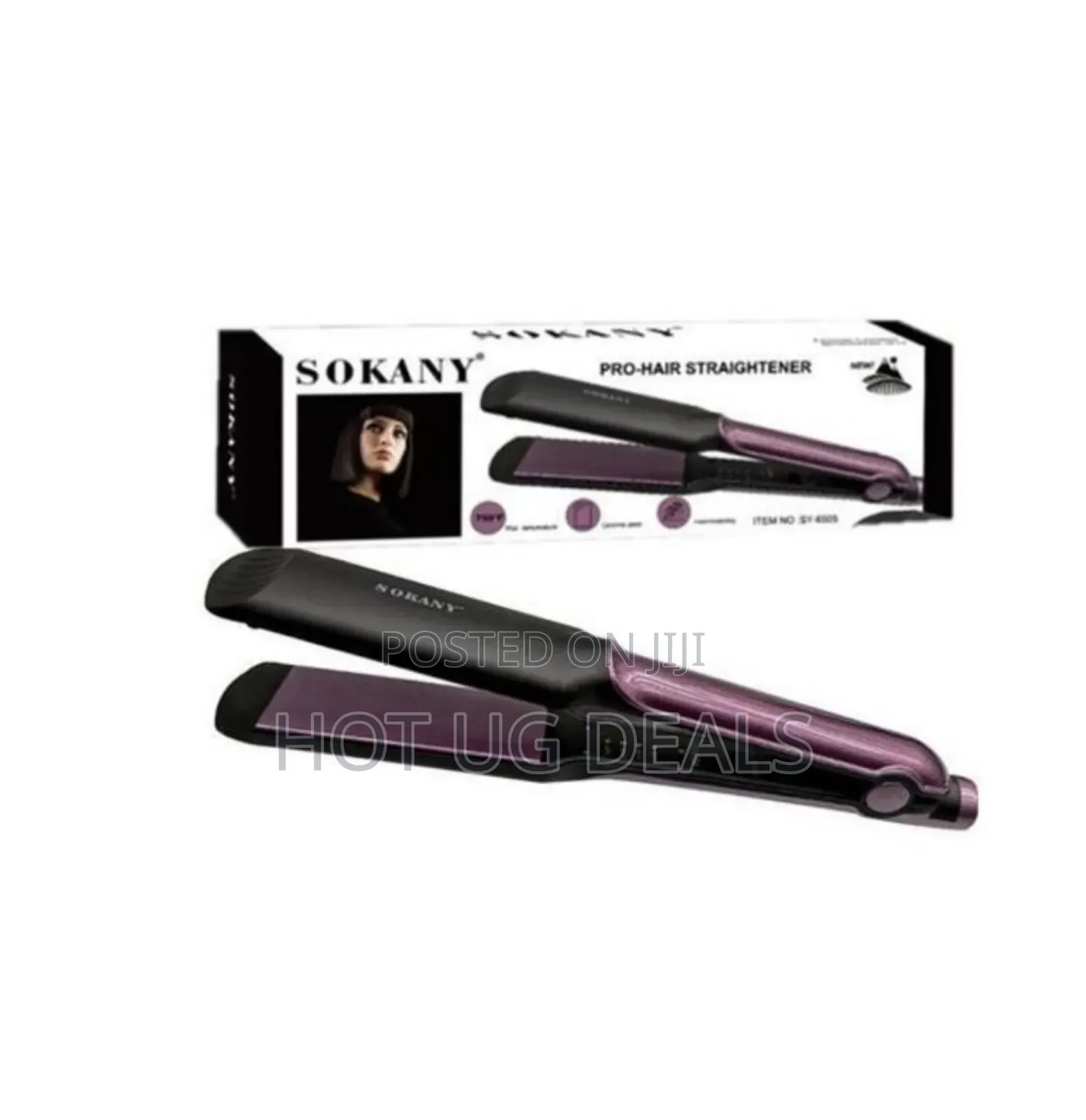 Sokany Electric Hair Straightening Iron With Curl Function
