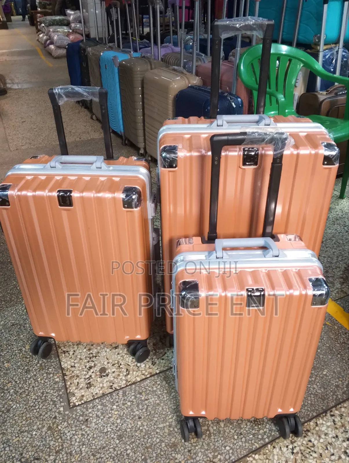 Vip Plastic Suitcases. Small.( Orange)