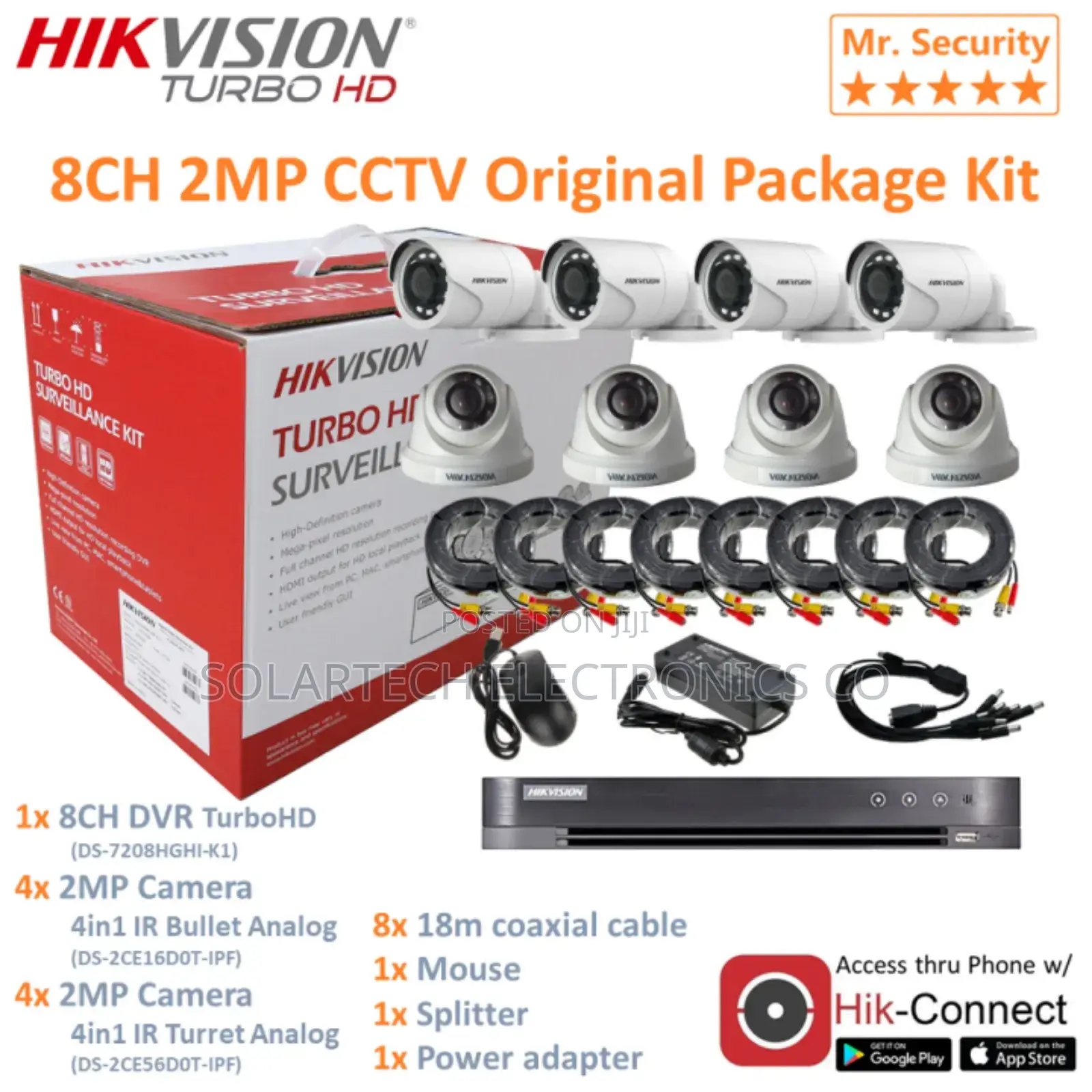 8 Channel High Resolution Camera Kit.