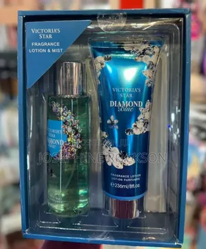 Victoria Star Diamond Blue Lotion and Fragrance