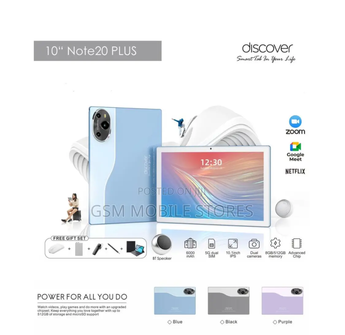 New Discover Note 19 Plus 512 GB Blue