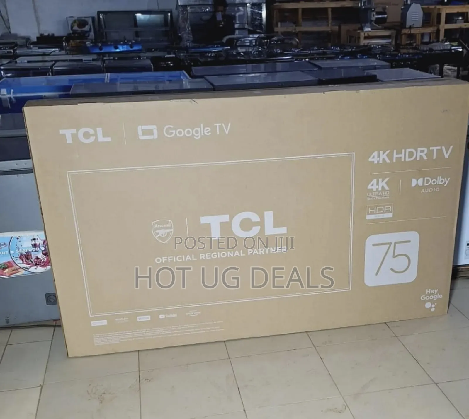 CL 75 Inches Ultra HDR Smart LED Google TV- Black