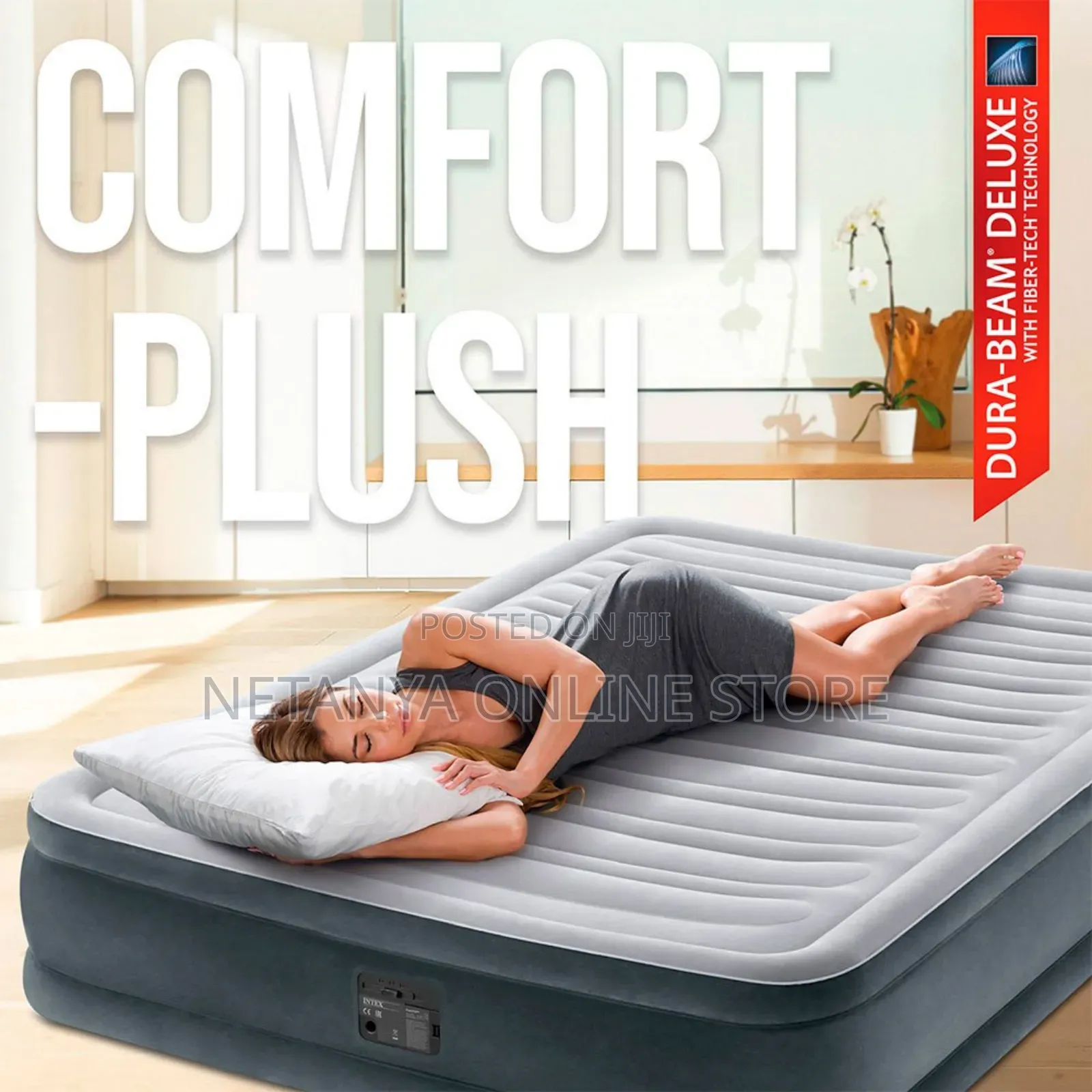 High Density 5*6 Inflatable Mattress With Inbuilt Pump