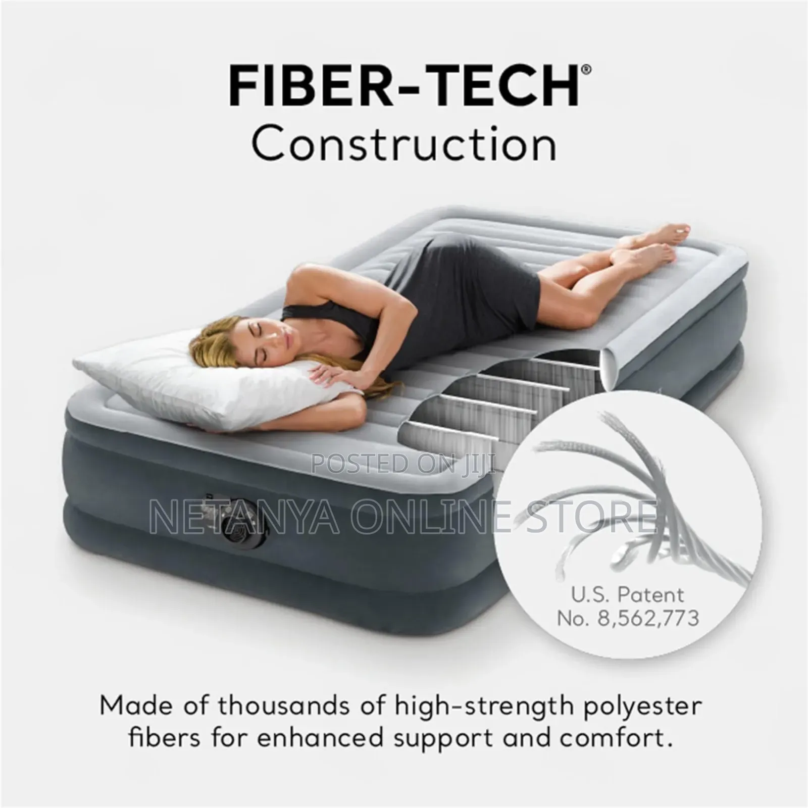 High Density 5*6 Inflatable Mattress With Inbuilt Pump