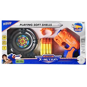 RSTOY 12 Soft Bullet Pistol Gun Color With Plastic Target