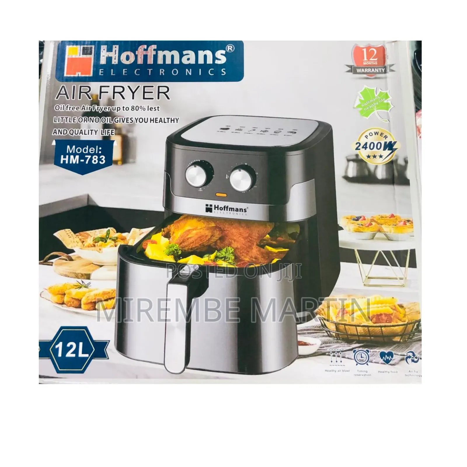 HM-783 Hoffmans 12L Air Fryer.