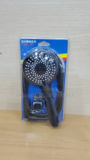 Good Quality Black Telephone Showers and Black Chain
