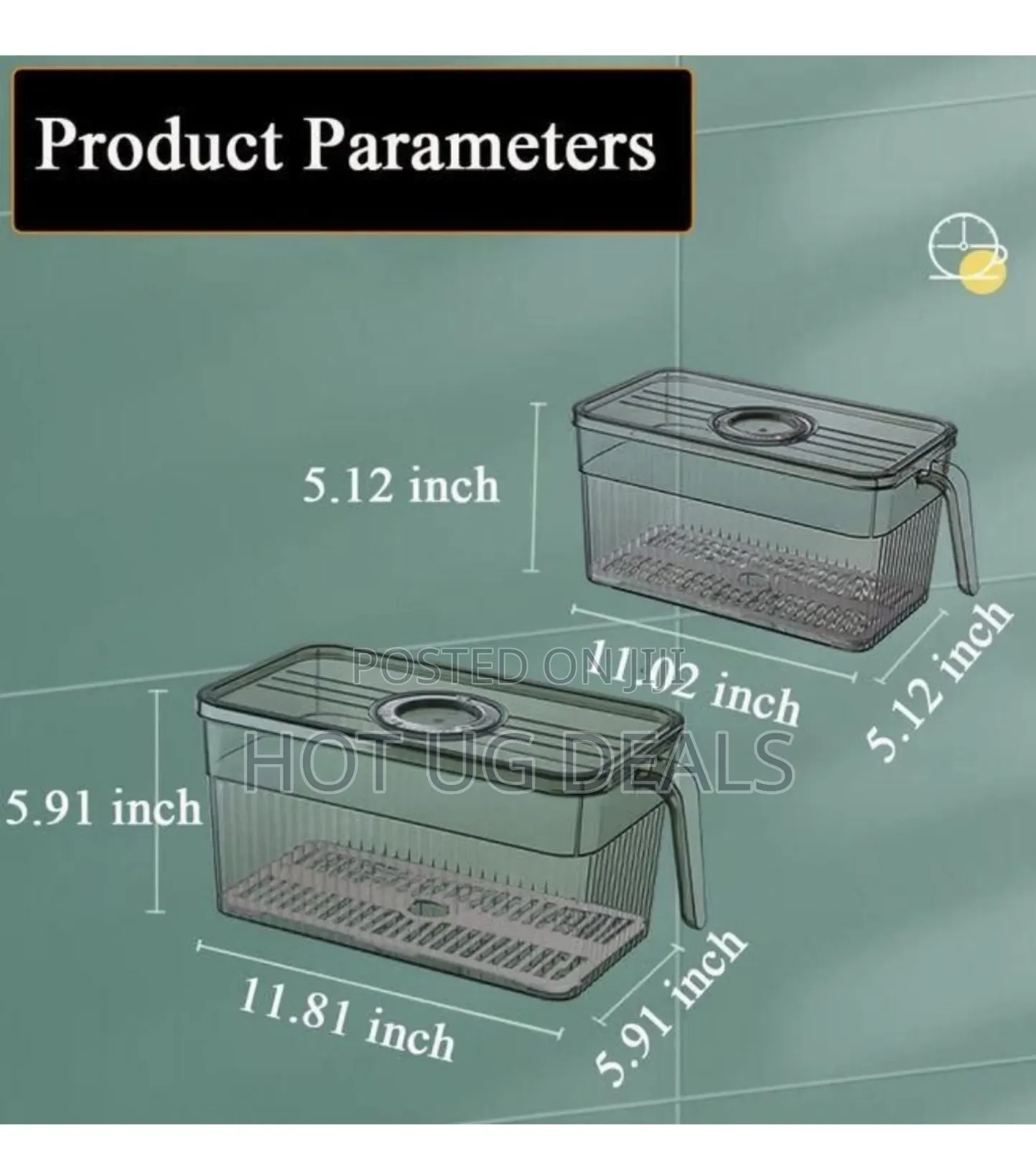 1piece Food Storage Container Refrigerator Organizer Box