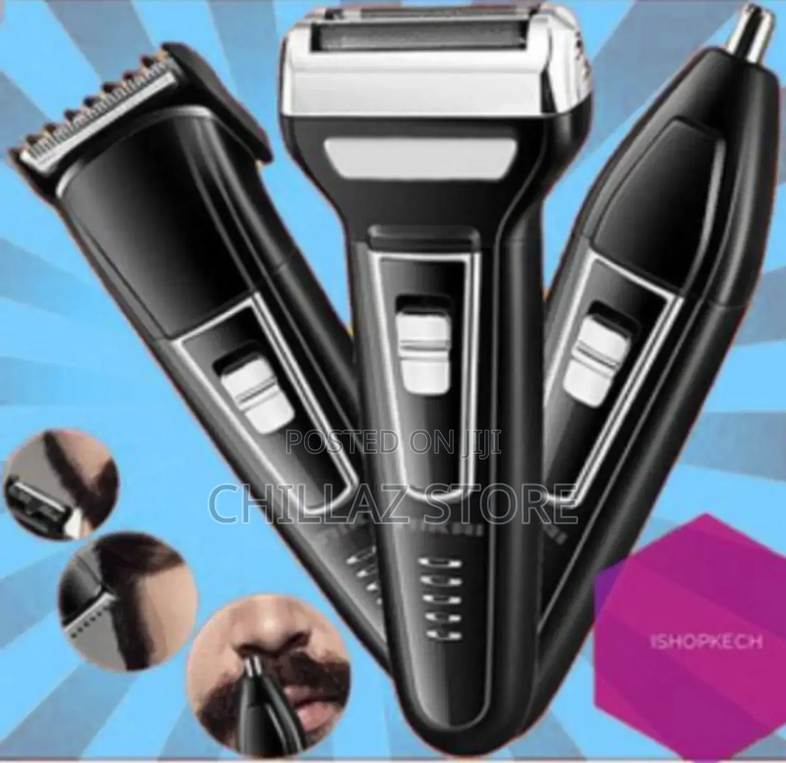 3 in 1 Rechargeable Shaver