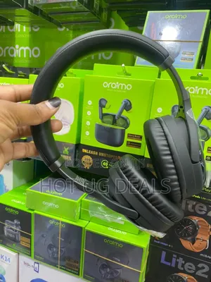 Oraimo Wireless Bluetooth Extra Bass Headphone - Black