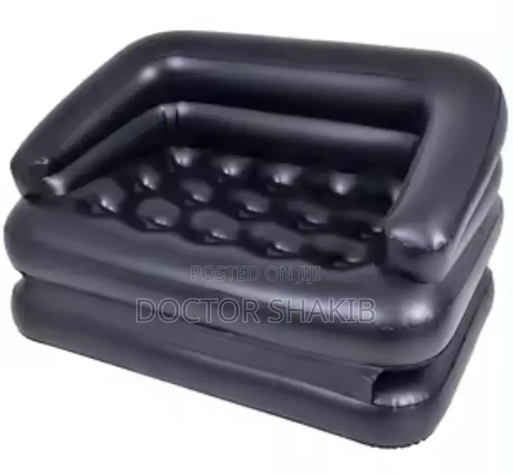 New Relax Black Air Bed 1 Sofa