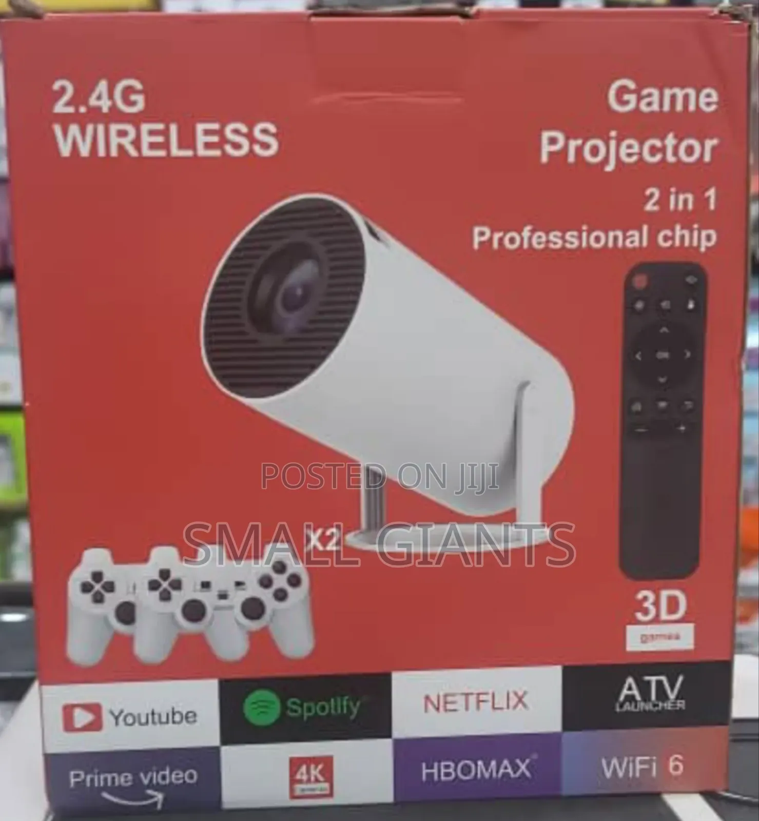 2 in 1 Portable Projector HD Gaming Console