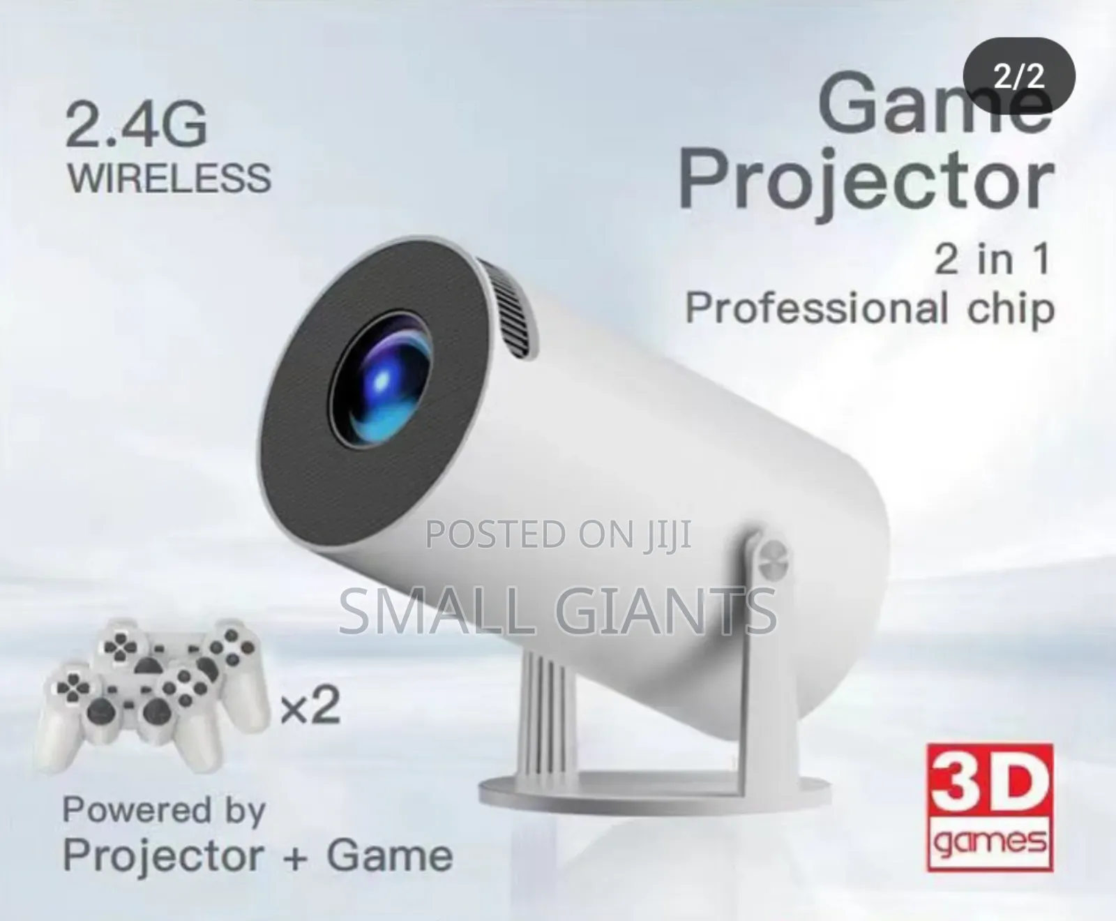2 in 1 Portable Projector HD Gaming Console