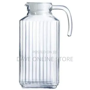 Luminarc 1.5litre Lined Glass Juice/Water Jug-Colorless