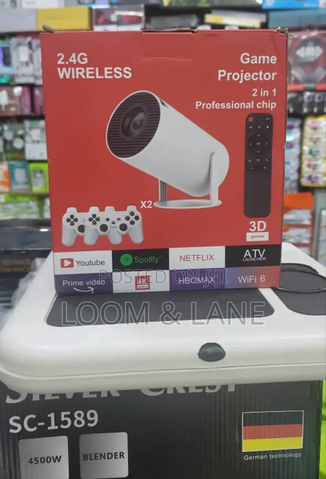  2.4G Wireless Game Projector ( 2in1)