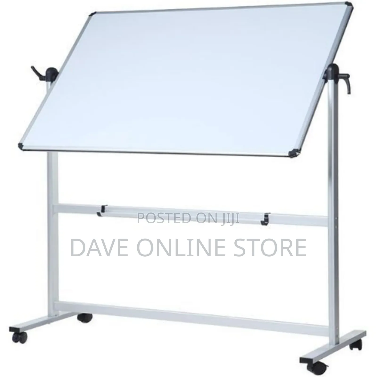 White Board With a Stand Plus a Duster and Markers 120*90
