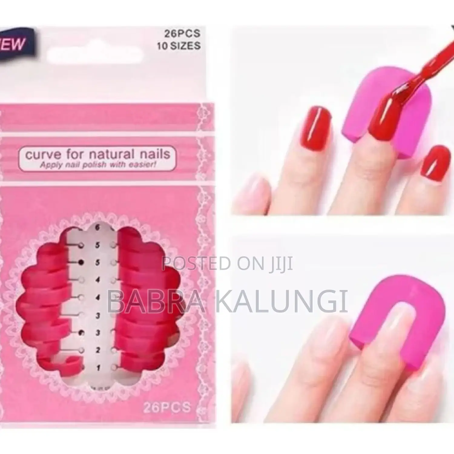 Reusable Nail Polish Guide Diy Nails Supplies- Pink